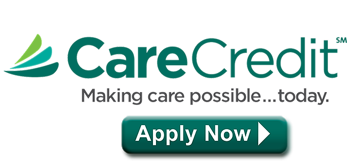 CareCredit logo with "Apply Now" button.